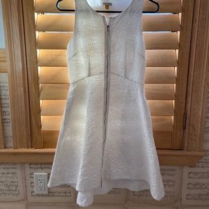 Anthropologie White Zip-Up Dress